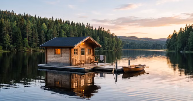 Cabane Sur Eau