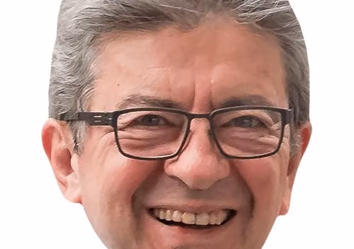Un masque en carton de Mélenchon (ai-review B0F4K9L4GG)