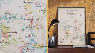 Carte Vins France