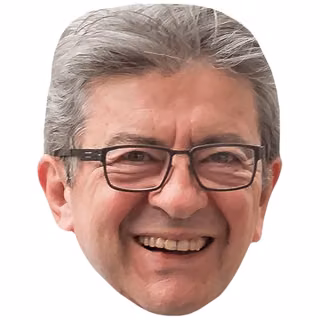 Un masque en carton de Mélenchon (ai-review B0F4K9L4GG)